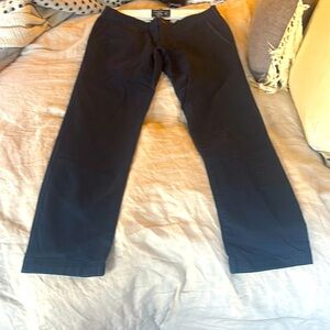 Abercrombie & Fitch Navy blue chino pants 
Size 30 32
